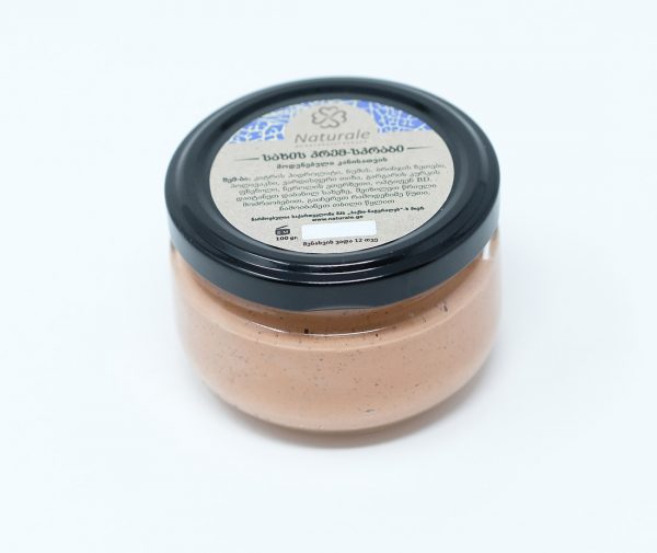 ვარდისფერი თიხის სკრაბ ნიღაბი