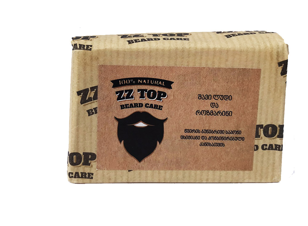 წვერის და სახის საპონი – შავი ლუდი და როზმარინი